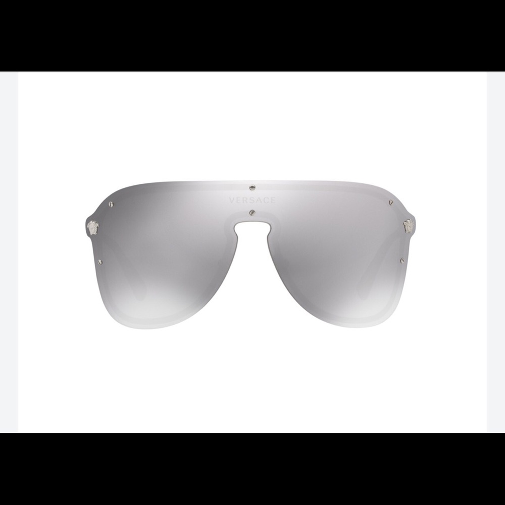 Versace Pilot Mirrored Sunglasses with Hard Case